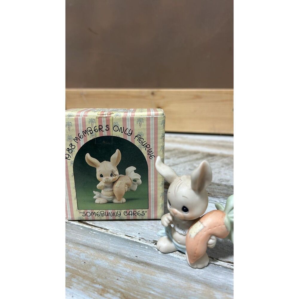 Precious Moments " Some Bunny Cars"  #BC 881 with Box 1988